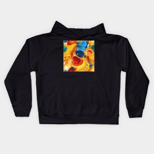 Abstract oil and water mix background Kids Hoodie